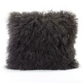 Moes Home Collection Lamb Synthetic Fur Pillow- Grey XU-1000-29